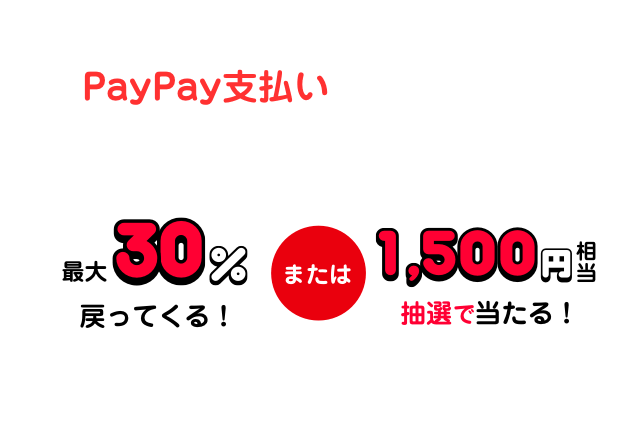 超PayPay祭PayPayお買い得市～あの人気商品がおトク！最大30％が戻って