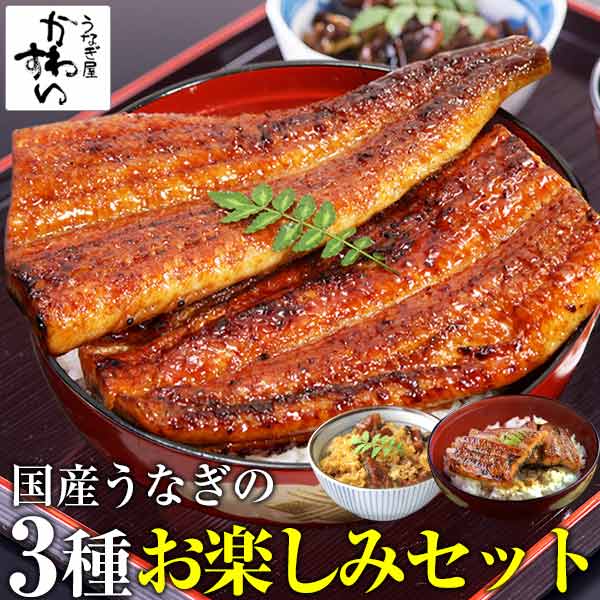 特大うなぎ入り！　3種お楽しみセット