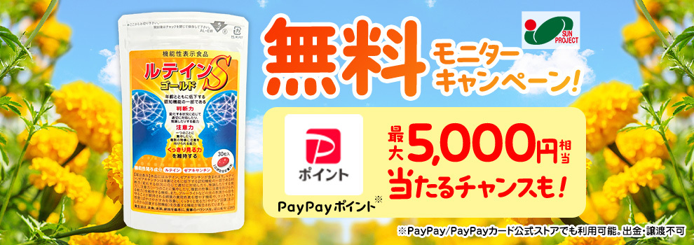 くじを引いて最大5,000円相当のPayPayポイントが当たるチャンス♪