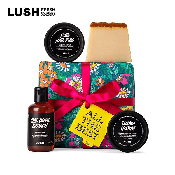 LUSH オールザベスト ギフト プレゼント みつばちマーチ ソープ 収穫祭 ソルティロック ドリームクリーム ボディケア コスメ コフレ セット ラッシュ 公式