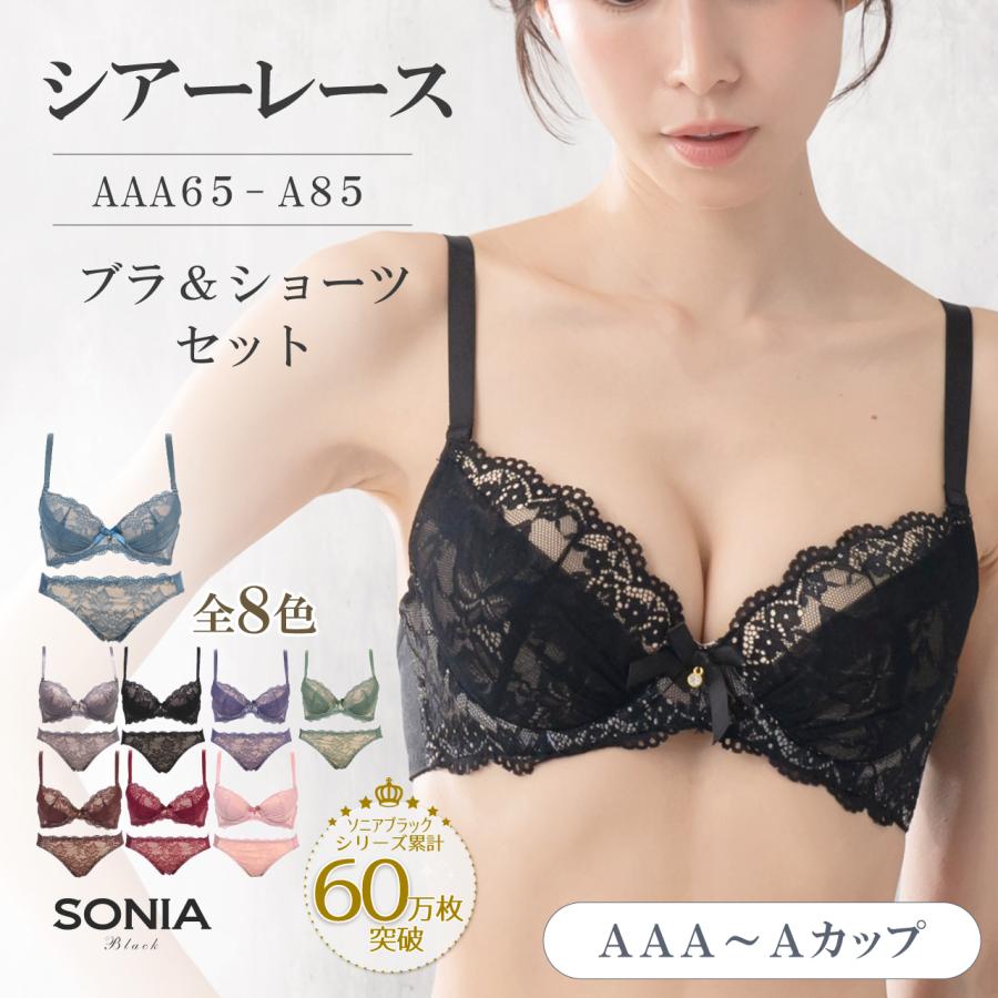 小さいサイズ 小胸 ワイヤーブラ ショーツセット