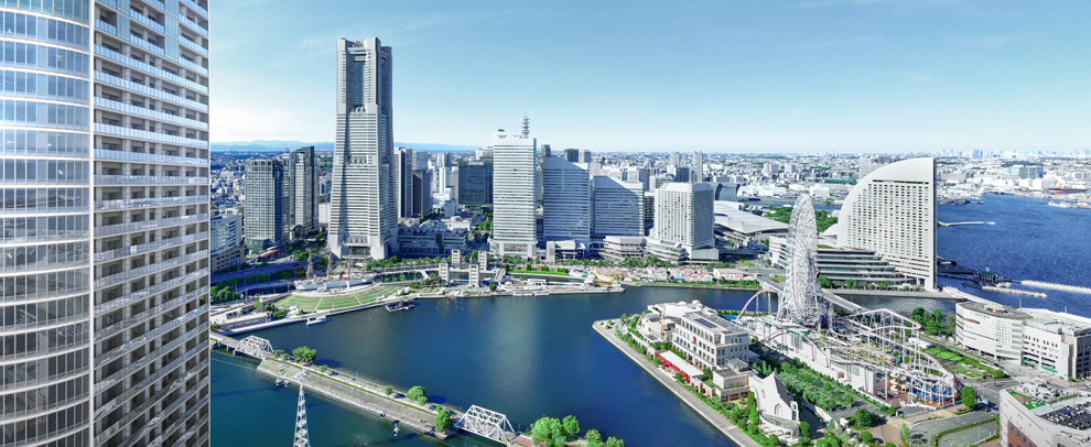 ブランズタワー横浜北仲と横浜北仲エリア(ブランズタワー横浜北仲 外観完成予想CG(1))