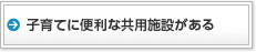 子育てに便利な共用施設がある
