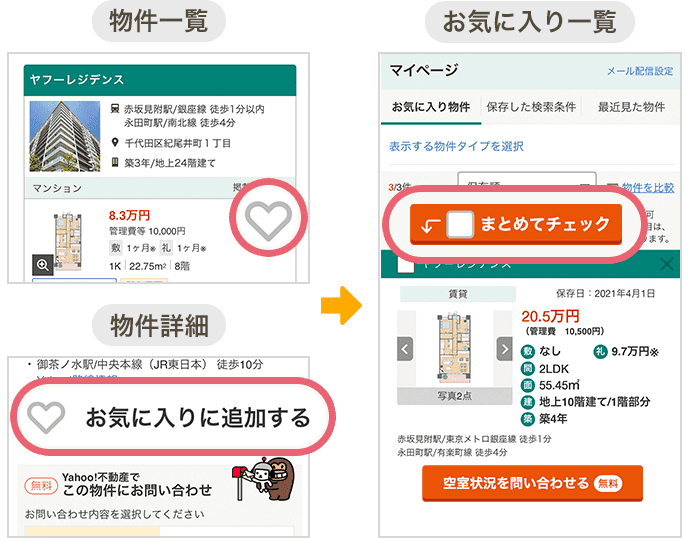 Yahoo!不動産】マイページの便利な使い方