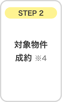 STEP2 対象物件成約 ※4