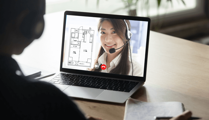 ビデオ通話で相談できる