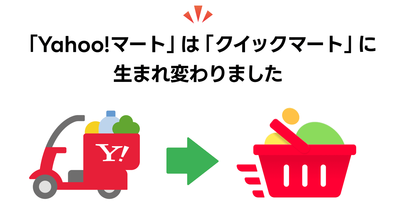 「Yahoo!マート」は「クイックマート」に生まれ変わりました