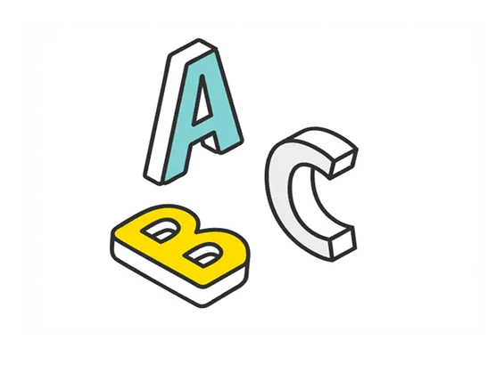 英語表記のイメージ