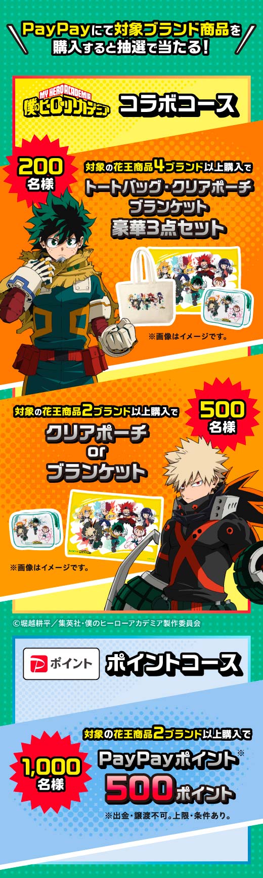 PayPayにて対象ブランド商品を購入すると抽選で当たる！