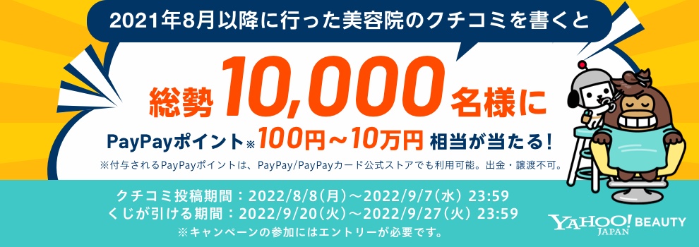 100円～最大10万円相当のPayPayポイントが当たるくじ！