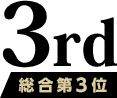 総合第3位