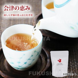 お茶 会津の恵み ブレンド茶 10パック入×10袋セット 会津みしらず柿の葉 はとむぎ