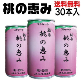 果汁 100% 桃 ジュース 桃の恵み 190ml×30本入 お歳暮 2023 誕生日 プレゼント ギフト 食品お取り寄せ グルメ 贈り物 贈答品