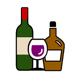 ワイン、ウィスキー