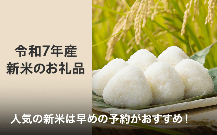 令和7年産　新米のお礼品　人気の新米は早めの予約がおすすめ！