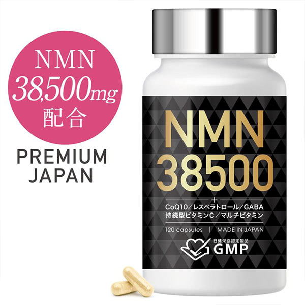 NMN サプリメント 38500mg 日本製 高純度100% コエンザイムQ10 マルチビタミン 着色料不使用 120日分