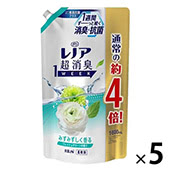 レノア 超消臭1WEEK フレッシュグリーンの香り 詰め替え 超特大 1600ml 1セット（5個入） 柔軟剤 P＆G