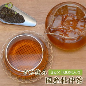 杜仲茶 国産 ティーバッグ 300g(3g×100包) カフェインレス とちゅう茶 杜ちゅう茶 とちゅう