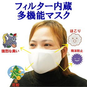 もうニオイを我慢しない 強力 防臭マスク 臭い 腐敗臭 介護 フィルター内蔵 日本製