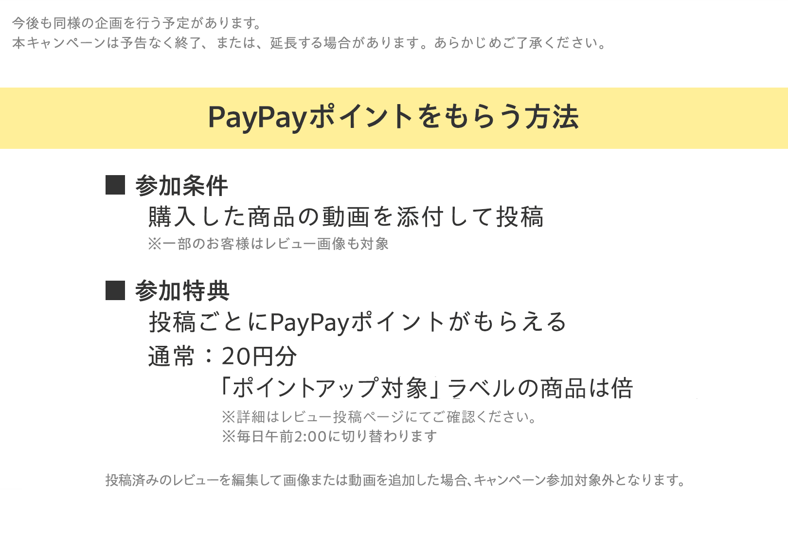 キャンペーン内容