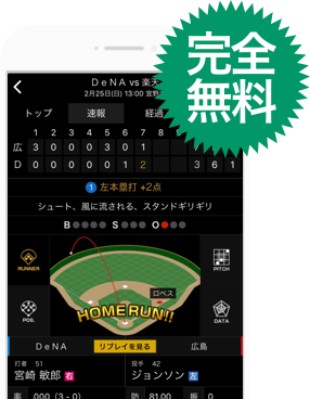 スポナビ野球速報アプリ