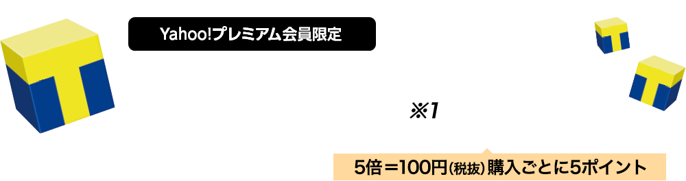 Yahoo!プレミアム会員限定GYAO!ストアで購入するといつでもポイント5倍