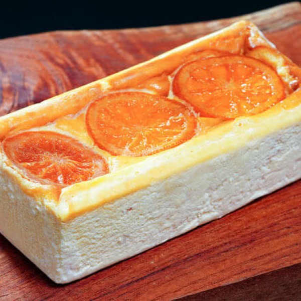 ブラッドオレンジのチーズケーキ
