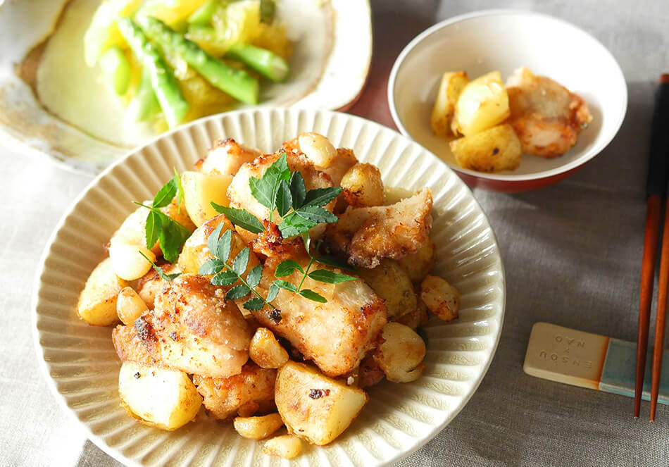 新じゃが、アスパラガス、梅を味わう!<br>今食べたい・仕込みたいレシピの写真