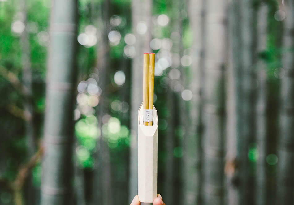 竹の美しさを最大限に表した箸