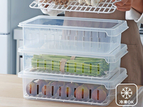 冷蔵庫空間を上手に利用できる食品容器