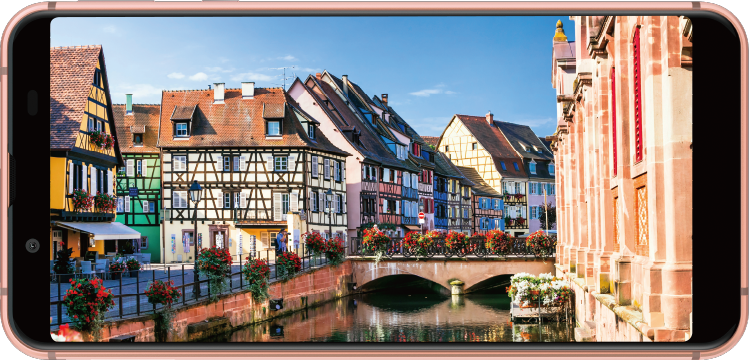 androidone-s7の横持ち画像