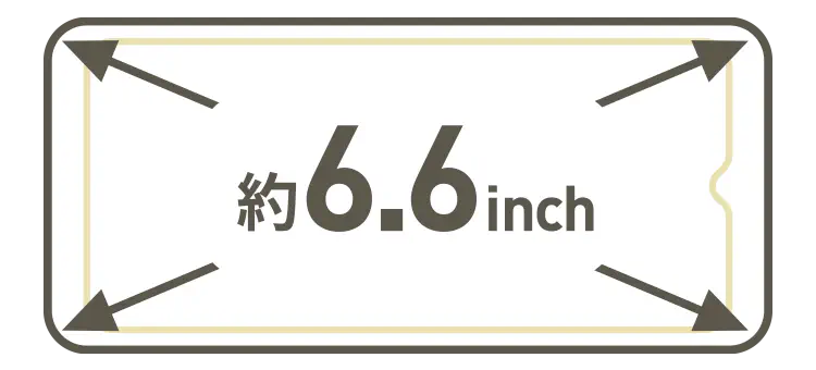 約6.6inch