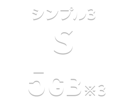 シンプル3 S 5GB※3