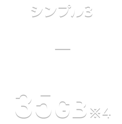 シンプル3 L 35GB※4