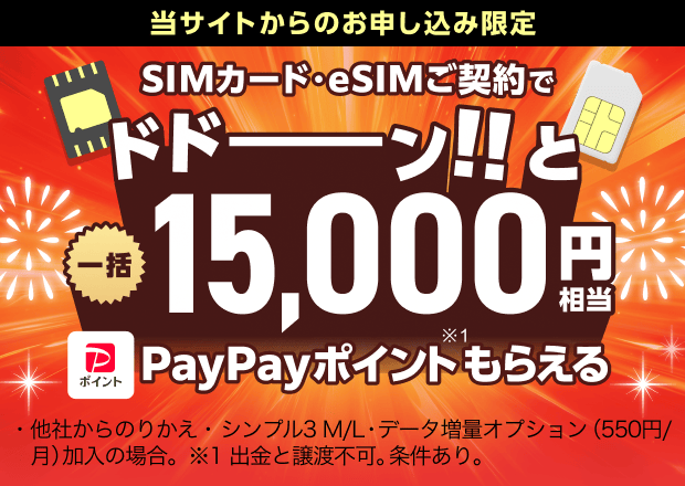 Yahoo!モバイル - ワイモバイルのSIM・スマホご契約で特典もらえる